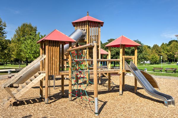 Playground Mulch Installation in Rockford