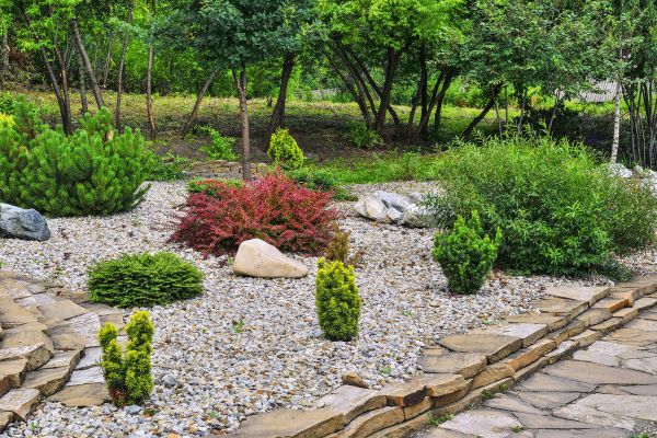 Rock Landscaping in Rockford