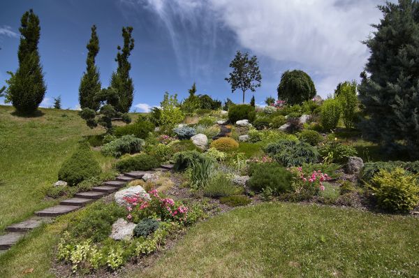 Steep Terrain Landscaping in Rockford